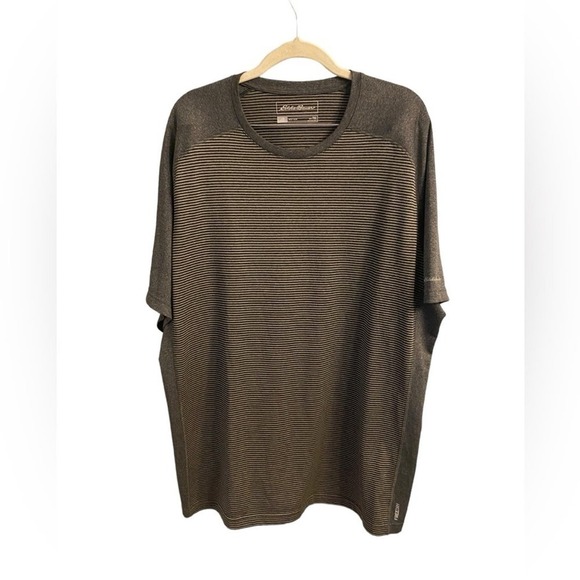 Eddie Bauer Other - Eddie Bauer In Motion XLT Freedry shirt in gray and black. Horizontal striping.